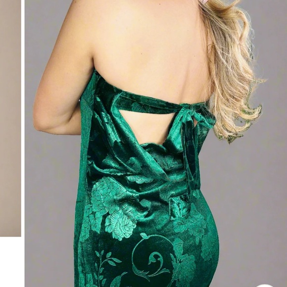 Vici Green Floral Midi Dress - Picture 4 of 4